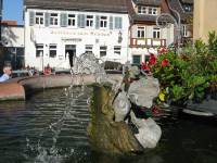 Ferienwohnung-Ladenburg (Altstadt), Marienbrunnen am historischen Marktplat